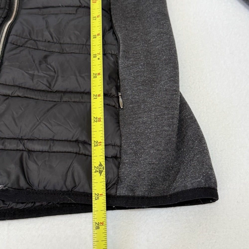 Michael Kors Black Knit-Sleeve Puffer Coat Hooded Zip Up Women's Size‎ Small - Picture 5 of 9